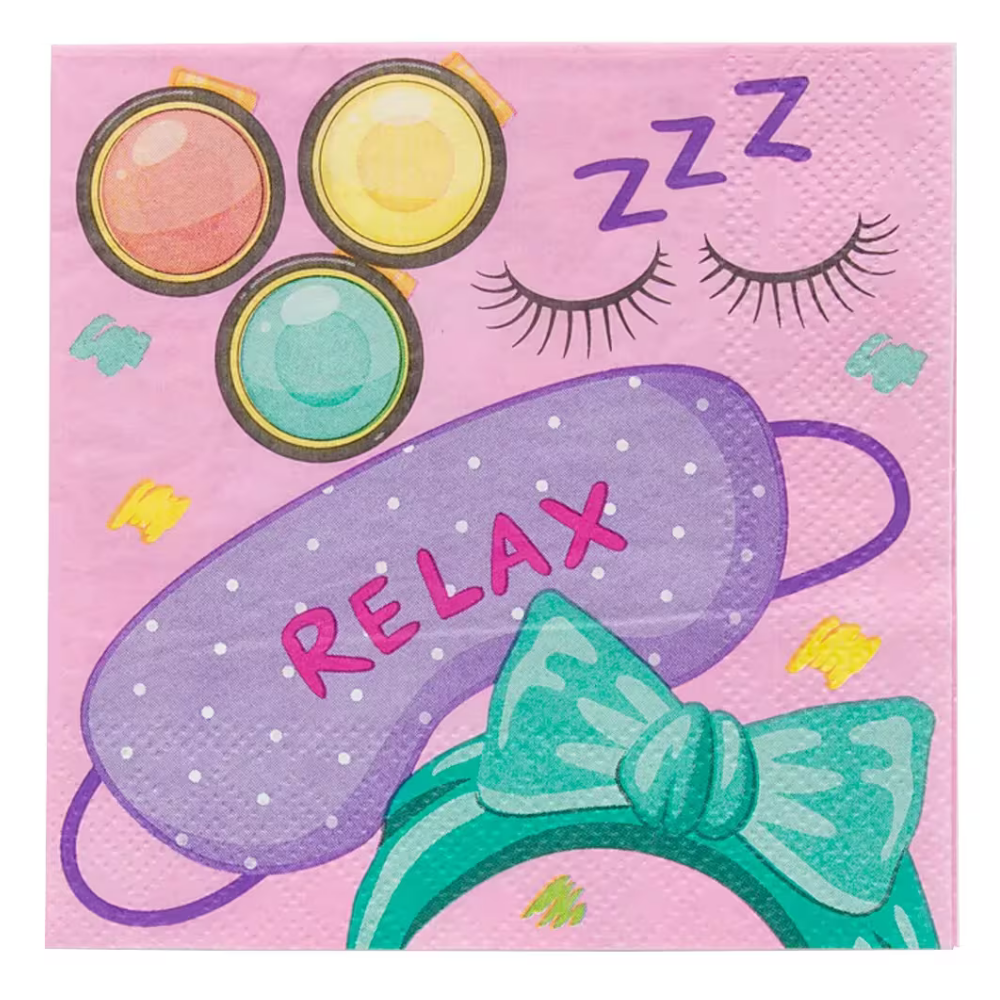 Spa Party Beverage Napkins - 16 PK